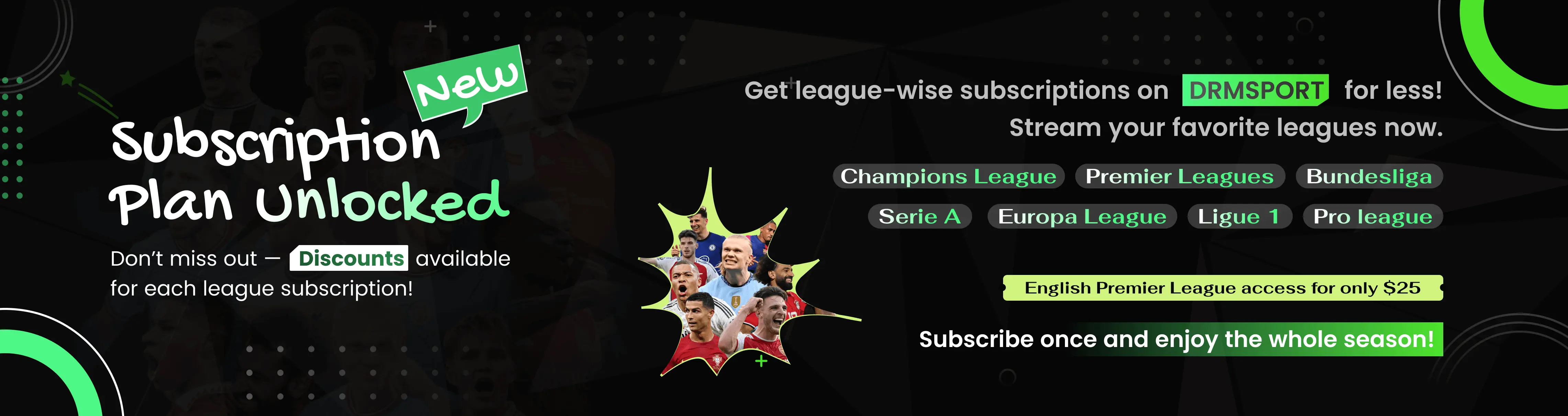 New league wise subscription